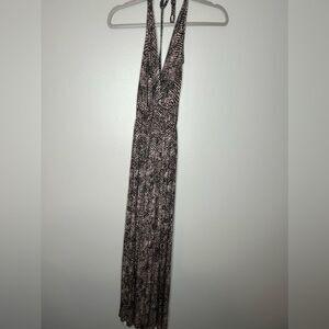 Rachel Pally V Neck Snake print Maxi Dress